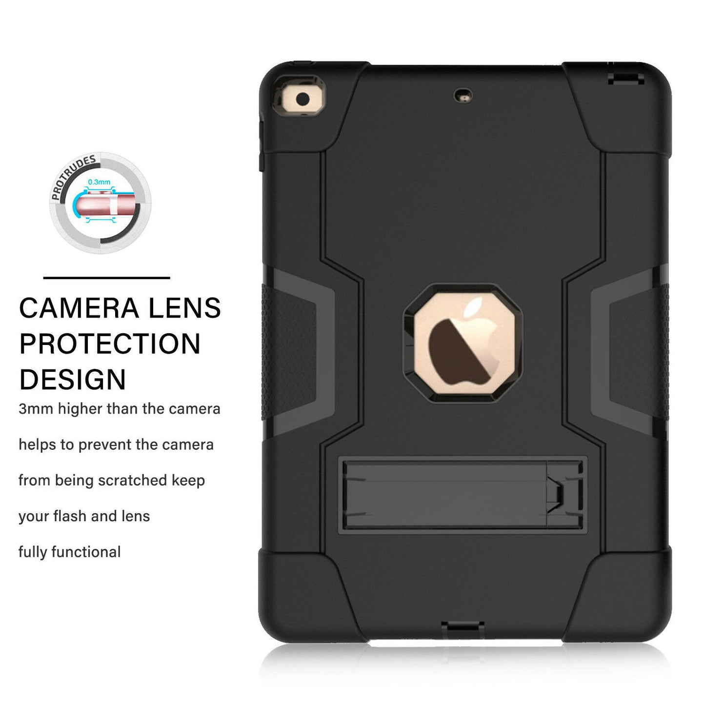 For iPad Heavy Duty Shockproof Cover Kids Case
