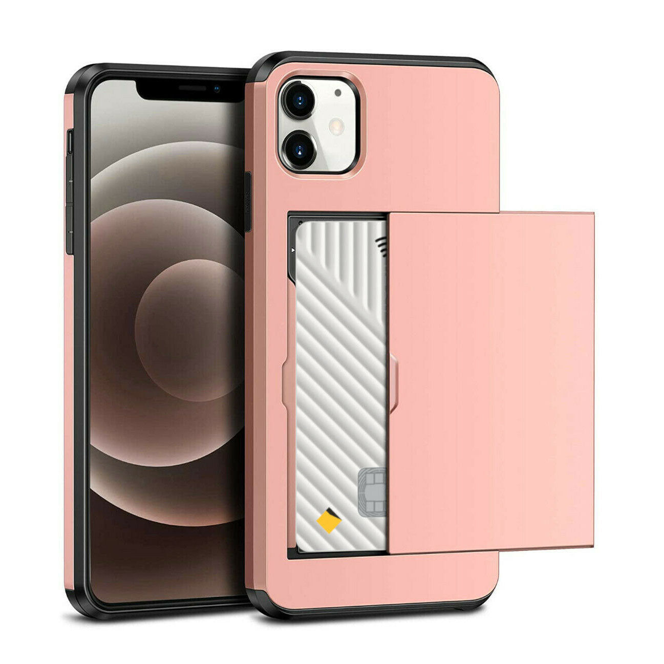 For Apple iPhone 16 Pro XS Max 8 7 Plus XR X Hard Case Wallet Card Slot Cover