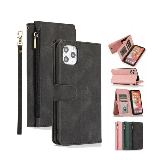 Flip Leather Case For iPhone 13 Series Wallet Card Slot Cover