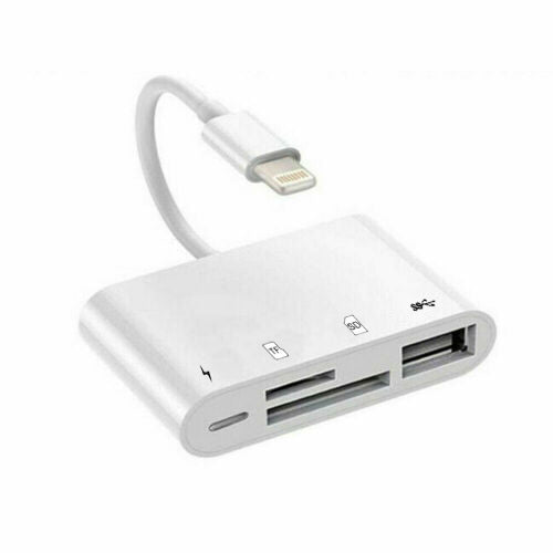 4 in 1 OTG Camera Card Reader to USB Adapter SD TF For iPhone iPad iPod Touch