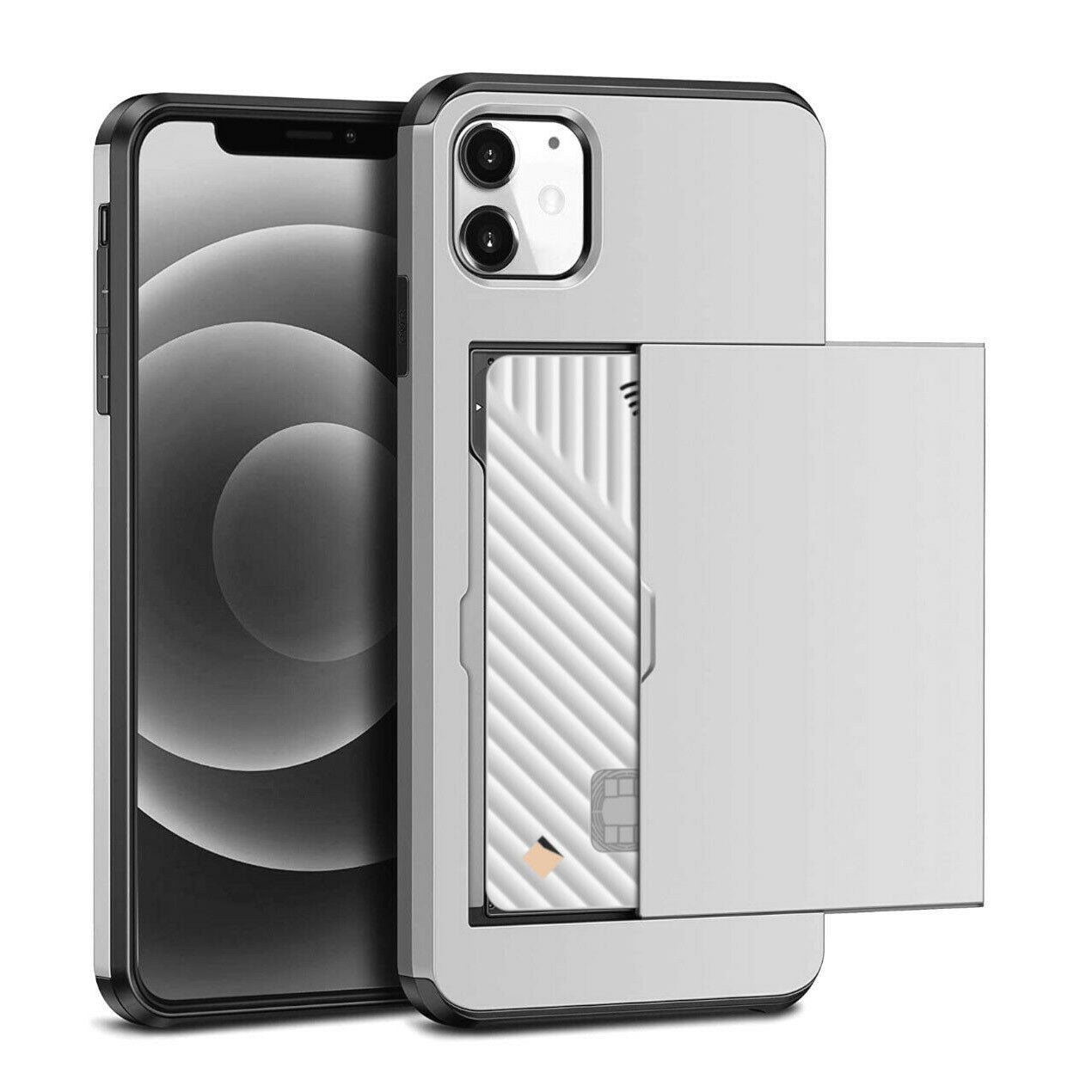 For Apple iPhone 16 Pro XS Max 8 7 Plus XR X Hard Case Wallet Card Slot Cover