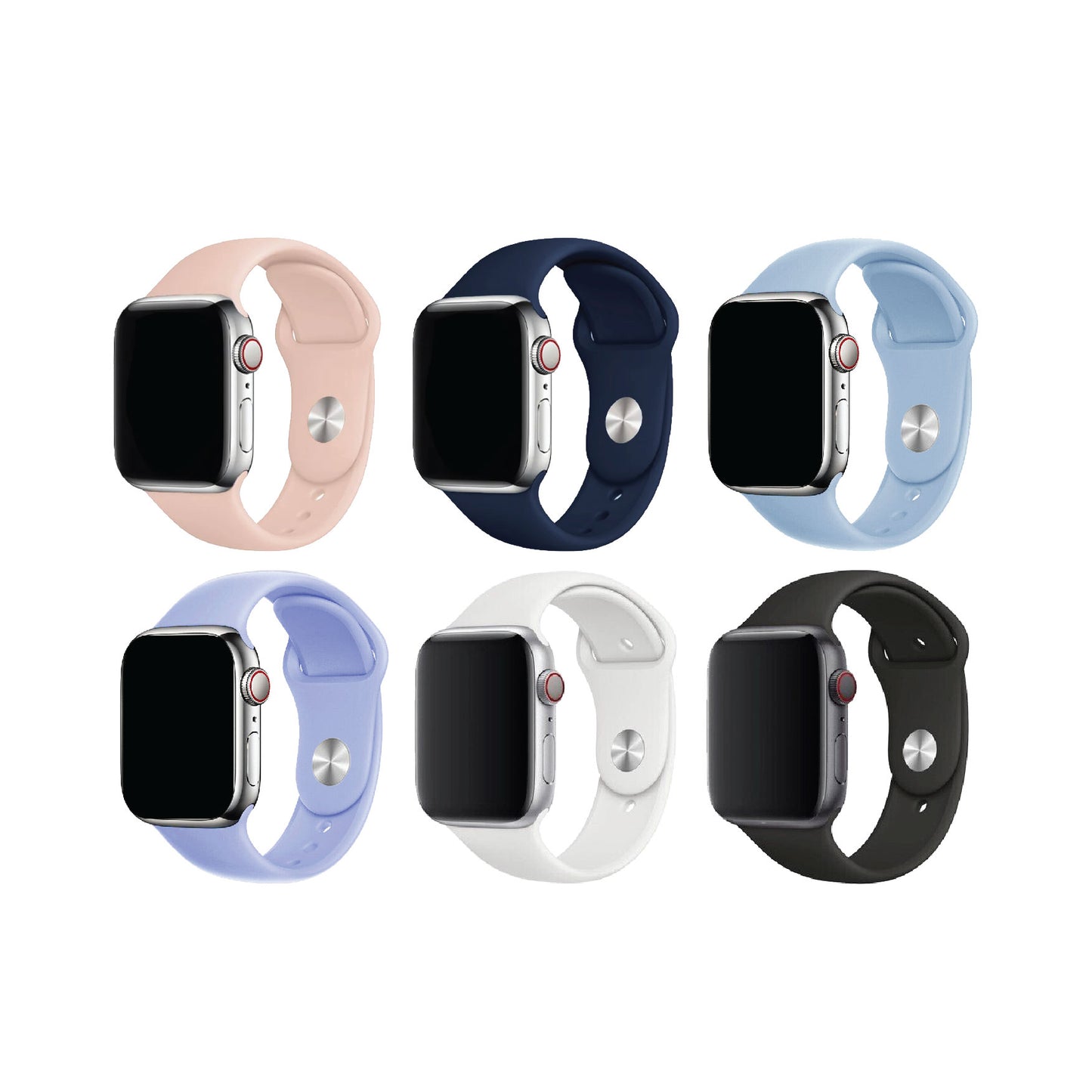 Silicone Sports Watch Band Strap For Apple iWatch Ultra 10 9 8 7 6 5 4 3 2 1 SE 49 46 45 44 42 41 40 38 mm