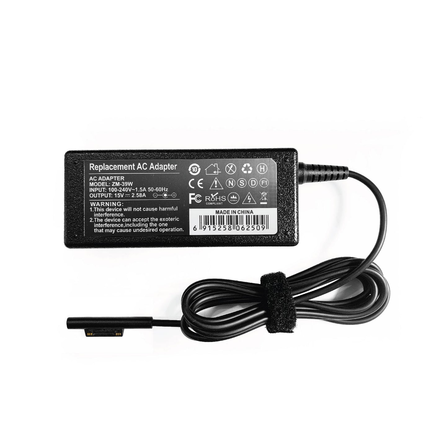 For Microsoft Surface Pro 5 6 1800 44W 15V 2.58A Laptop Charger AC Adapter