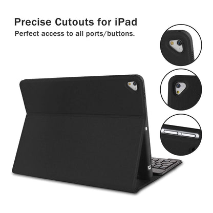 For iPad Backlit 7 Colours Bluetooth Keyboard Smart Cover Flip Case