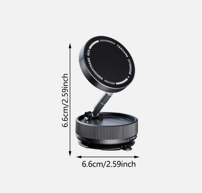 Vacuum Magnetic Suction-Cup Car Phone Holder Mount Foldable Stand