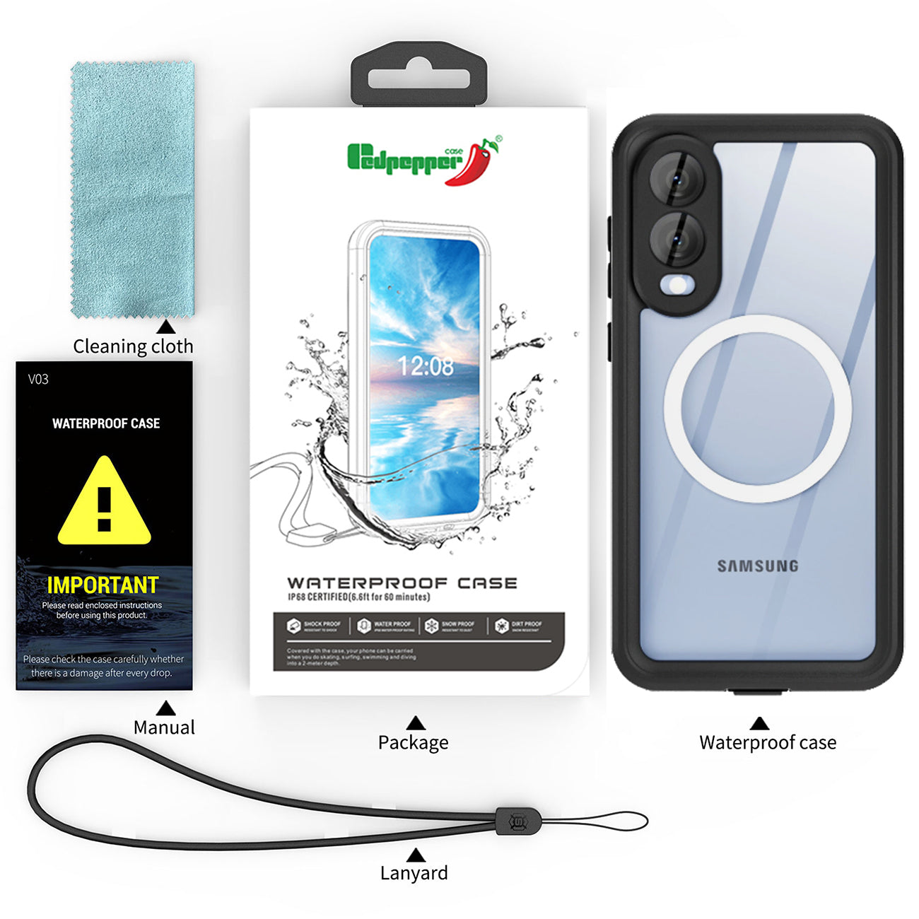 Redpepper Case Life Cover Waterproof Dust Shockproof For Samsung Galaxy S25 Edge
