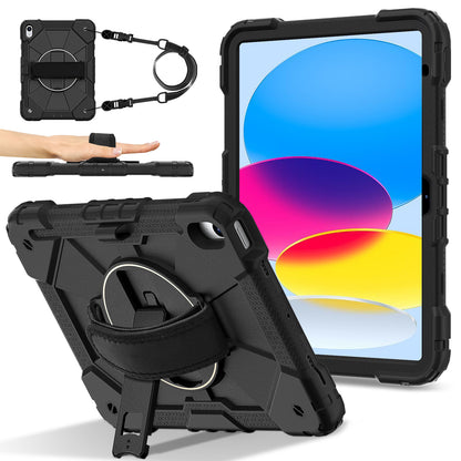 Rugged Stand Hard Case Shockproof Cover Strap iPad 10th gen 10.9" (2022) / 11th gen A16 (2025)