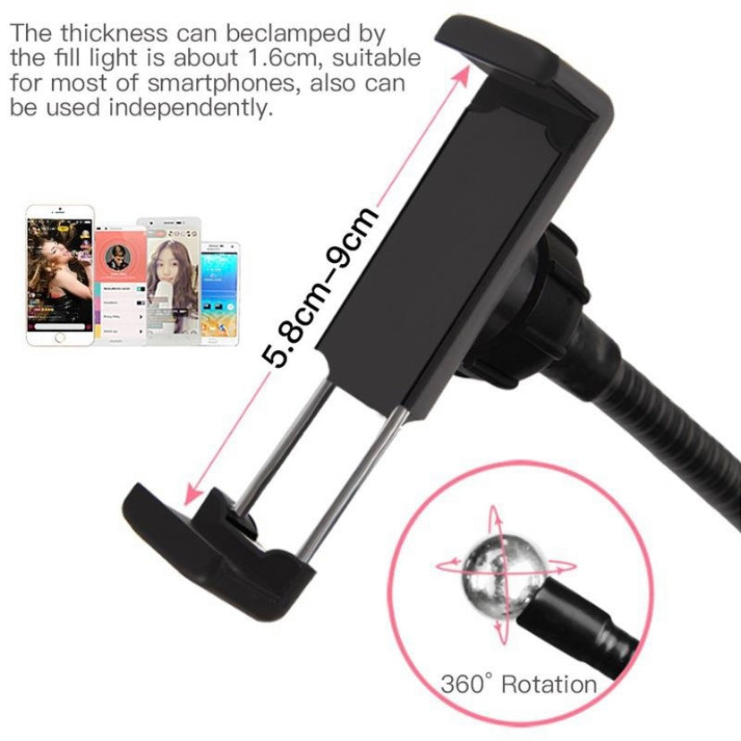 Clip Ring Light Video Conference Lighting USB Laptop Desk Lamp Zoom Phone Stand