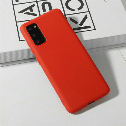 Shockproof Rubber Liquid Silicone Case For Samsung S20 S10 S9 S8 Plus Ultra Note 10 9 8
