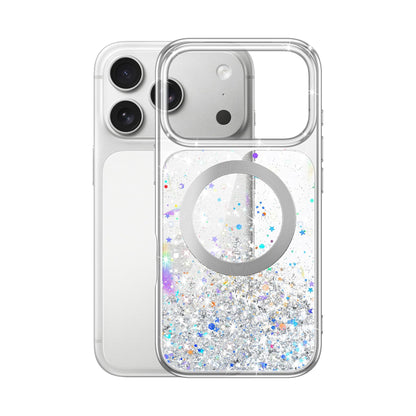 iPhone 17 Pro (6.3") Glitter Case Clear MagSafe Compatible Sparkly Shockproof Bling Phone Cover