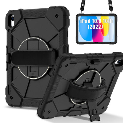 Rugged Stand Hard Case Shockproof Cover Strap iPad 10th gen 10.9" (2022) / 11th gen A16 (2025)