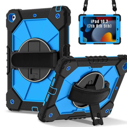 Rugged Stand Hard Case Shockproof Cover Strap For iPad 7/8/9 gen 10.2" (2019/2020/2021)