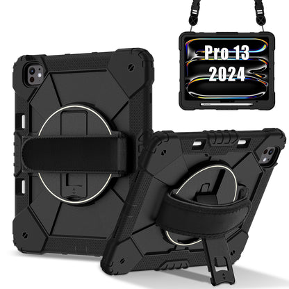 Rugged Stand Hard Case Shockproof Cover Strap For iPad Pro 13" (2024)