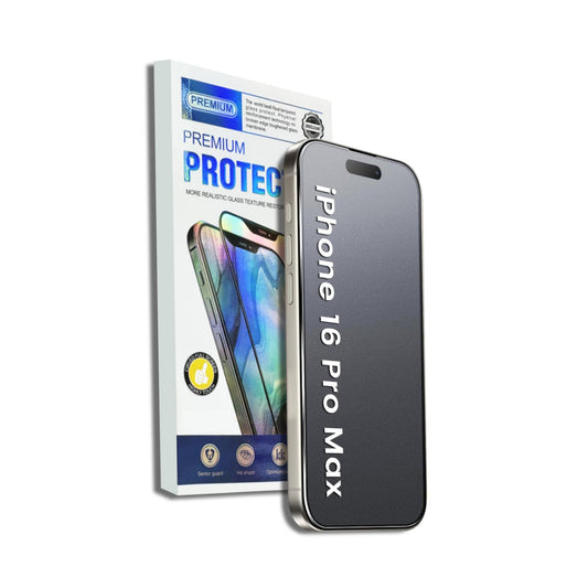 For iPhone 16 Pro Max (6.9”) Matte Anti-Glare Screen Protector 9H Tempered Glass Film