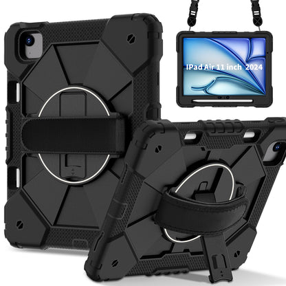 Rugged Stand Hard Case Shockproof Cover Strap For iPad Air 11" 2024 & 2025