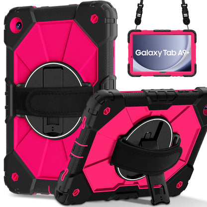 Rugged Stand Hard Case Shockproof Cover Strap For Samsung Tab A9 Plus