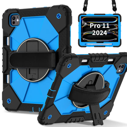 Rugged Stand Hard Case Shockproof Cover Strap For iPad Pro 11" (2024)