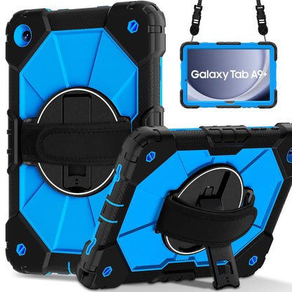 Rugged Stand Hard Case Shockproof Cover Strap For Samsung Tab A9 Plus