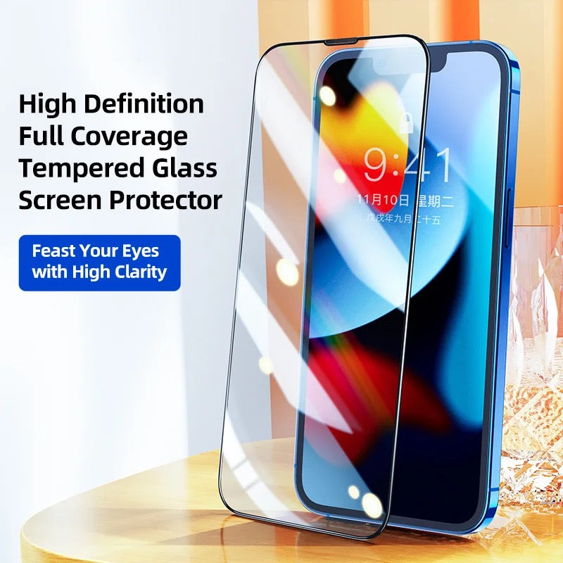 For iPhone Tempered Glass Screen Protector Clear