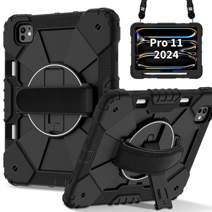 Rugged Stand Hard Case Shockproof Cover Strap For iPad Pro 11" (2024)
