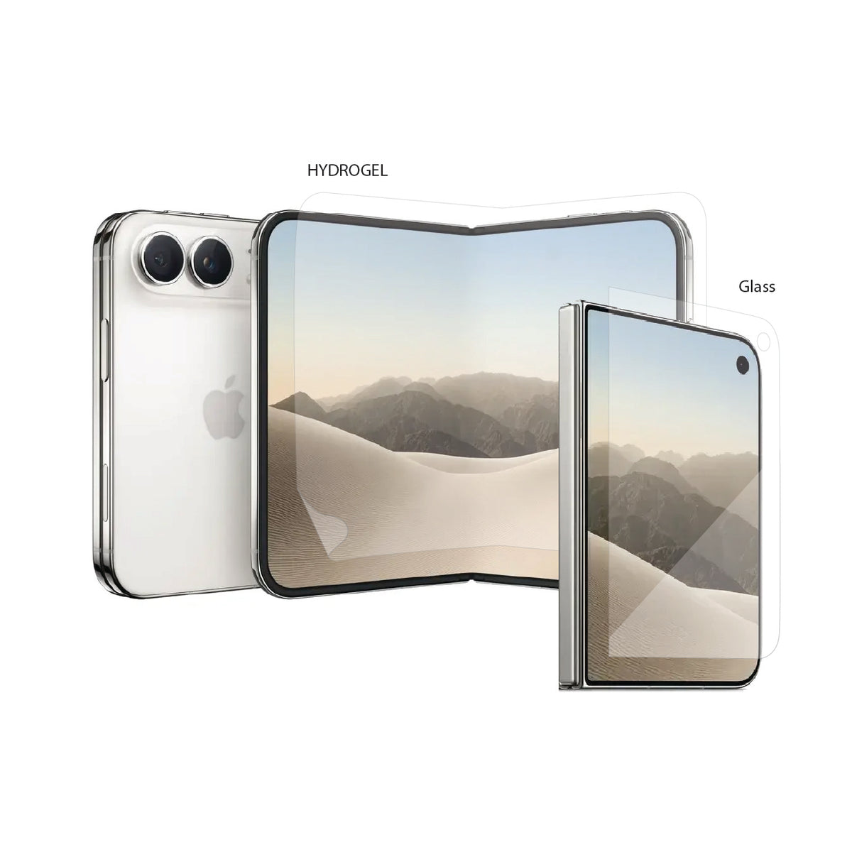 Screen Protector HYDROGEL Gel + Tempered Glass - Apple iPhone 18 Duo
