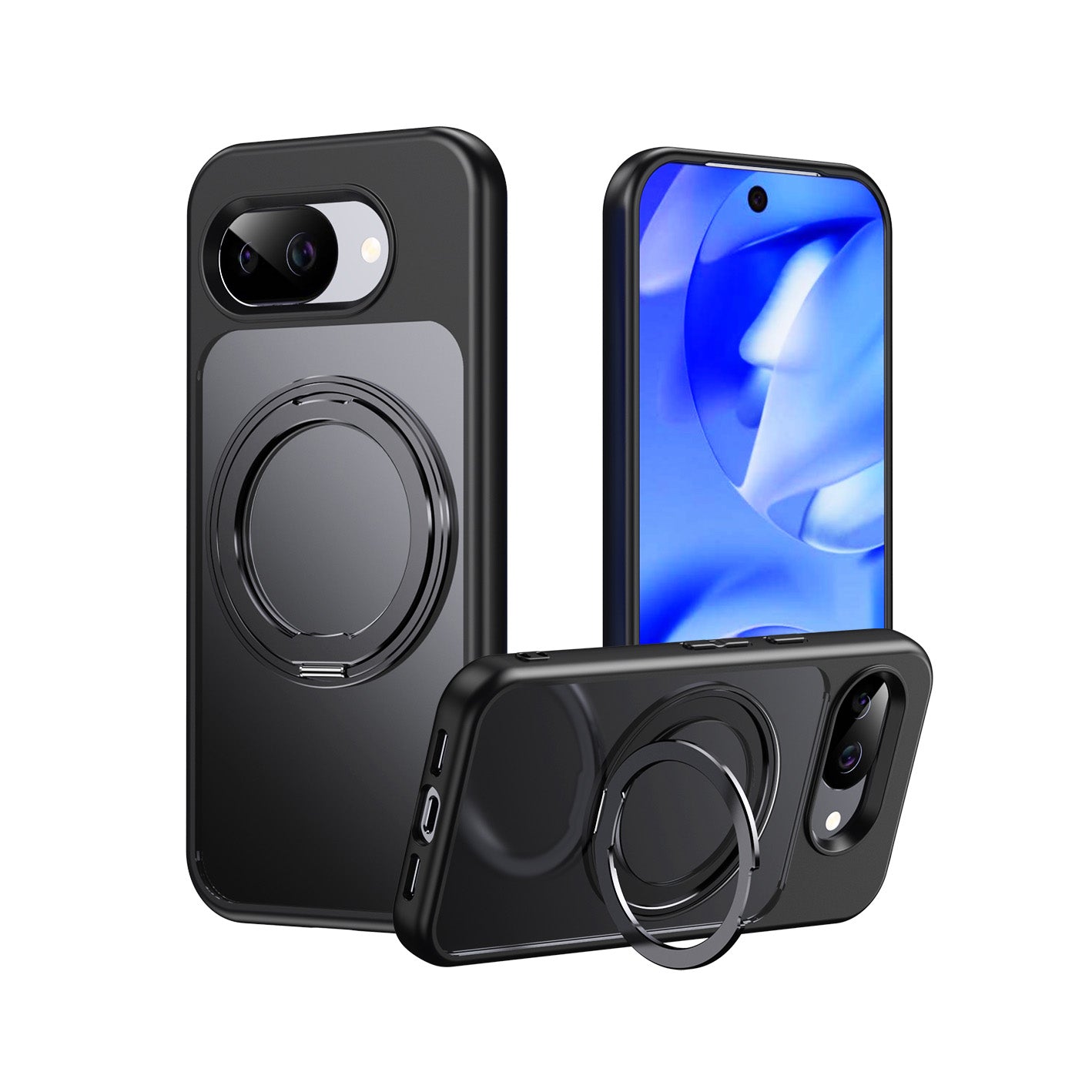 Matte Magnetic Case for Google Pixel 10A Compatible with MagSafe Shockproof Phone Cover (Black)