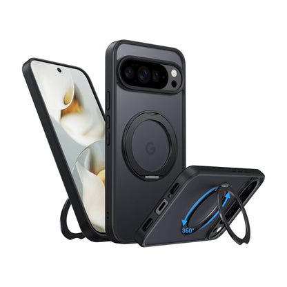 Matte Magnetic Case for Google Pixel 10 Pro XL Compatible with MagSafe Shockproof Phone Cover (Black)