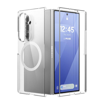 Magnetic Clear Case for Samsung Galaxy Z Fold 7 MagSafe Compatible Magnetic Shockproof Bumper Clear Cover