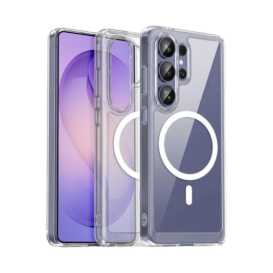 For Samsung Galaxy S26 Ultra (6.9") Clear Magnetic Case, Hard Back Protective Cover, With MagSafe