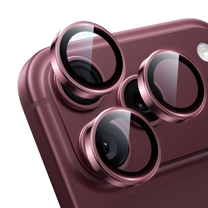 iPhone 18 Pro / 17 Pro Camera Lens Protector, Military Grade Aluminum Alloy & Tempered Glass (Burgundy)