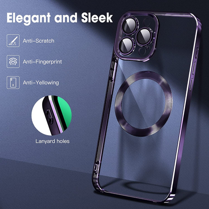 Magsafe Clear Plating Slim Magnetic Case Cover For iPhone 14 Pro Max Plus