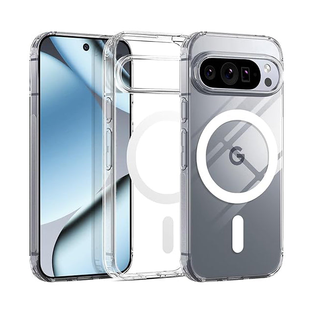 Magnetic Clear Case for Google Pixel 10 Pro XL MagSafe Compatible Anti-Scratch Transparent Protective Cover