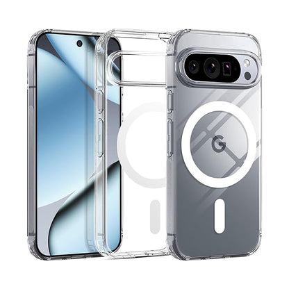 Magnetic Clear Case for Google Pixel 10 Pro XL MagSafe Compatible Anti-Scratch Transparent Protective Cover