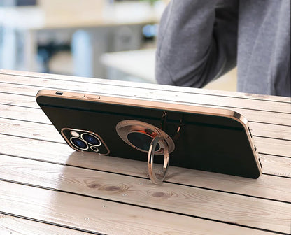Luxury Shockproof Ring Case Stand Cover For iPhone 13