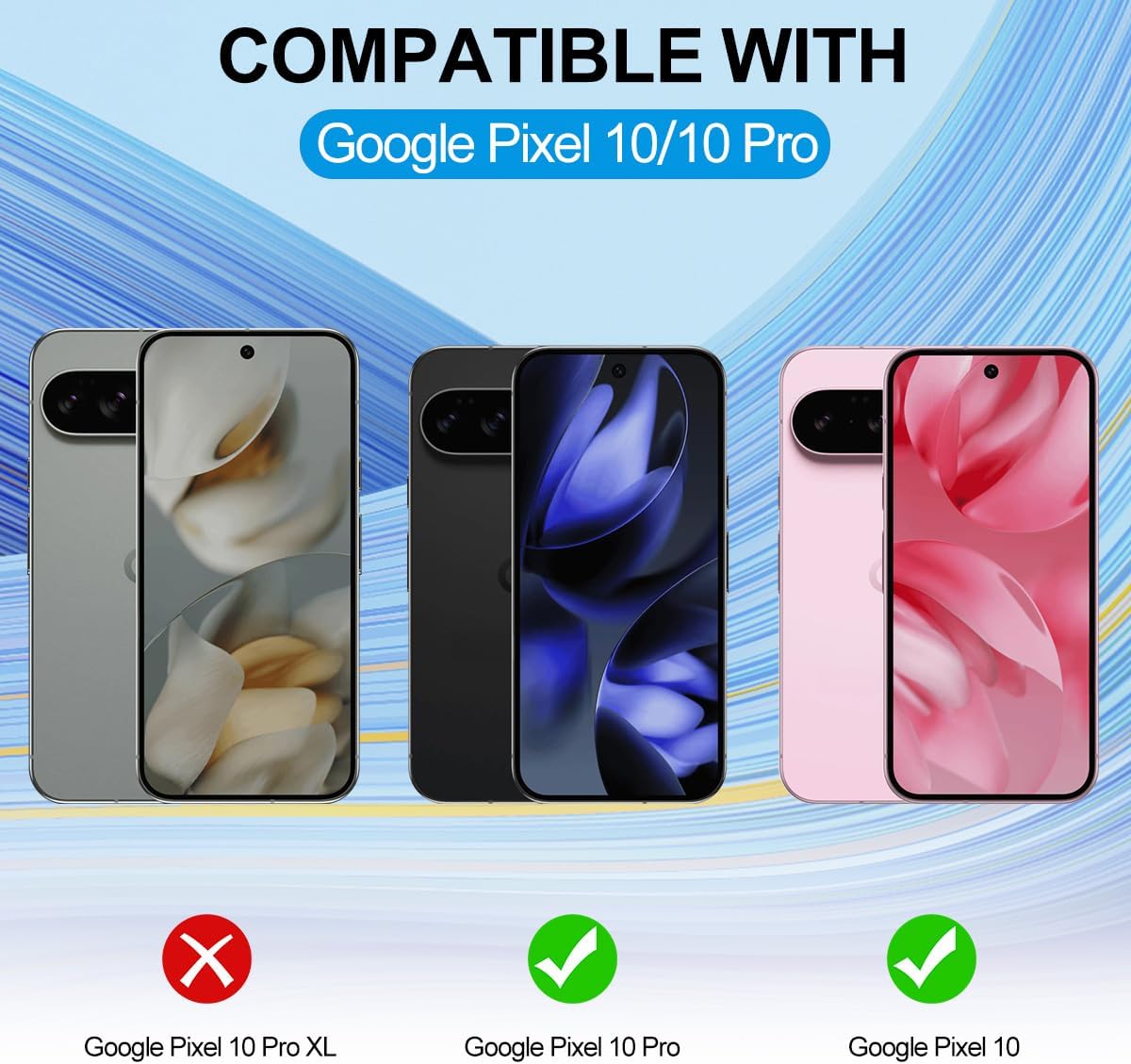 Matte Magnetic Case for Google Pixel 10/ Pixel 10 Pro Compatible with MagSafe Shockproof Phone Cover (Black)