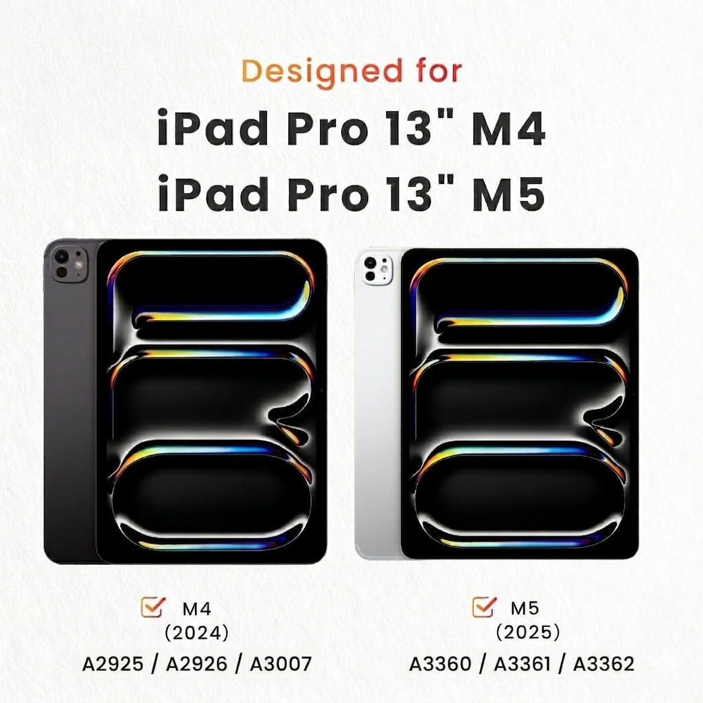 Paper Feel Screen Protector for iPad Pro 13" M5/M4 (2025/2024) Anti-Glare Matte PET Film for Drawing & Writing