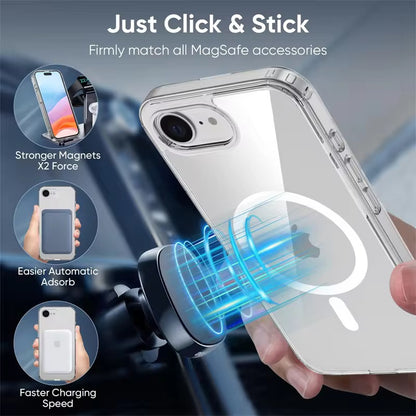 Case Clear Magnetic Shockproof Cover For iPhone 16e