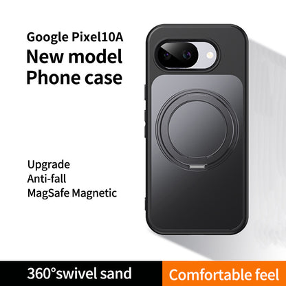 Matte Magnetic Case for Google Pixel 10A Compatible with MagSafe Shockproof Phone Cover (Black)