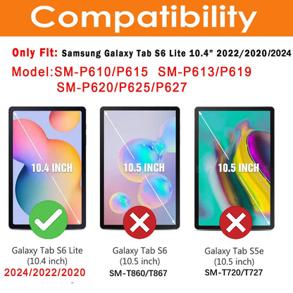 Screen Protector Samsung Galaxy Tab S6 Lite 10.4 Inch 2024/2022/2020 9H Hardness Tempered Glass Film