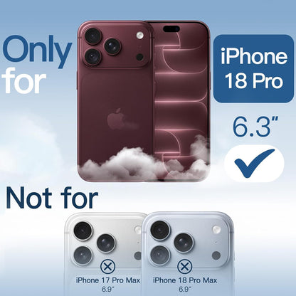 For Apple iPhone 18 Pro / 17 Pro 6.3-inch Crystal Clear Case Compatible with MagSafe