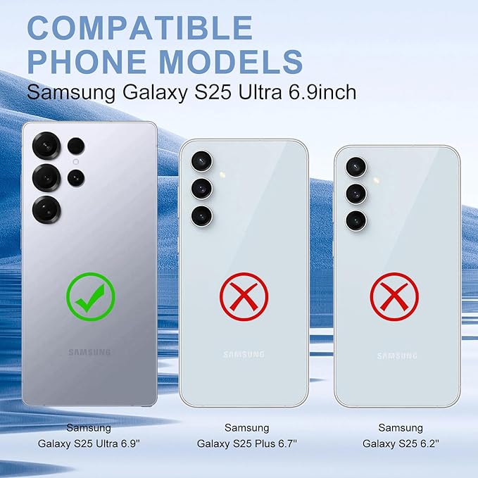 Tempered Glass For Samsung Galaxy S25 Ultra (6.9”) Clear Premium 9H HD Screen Protector