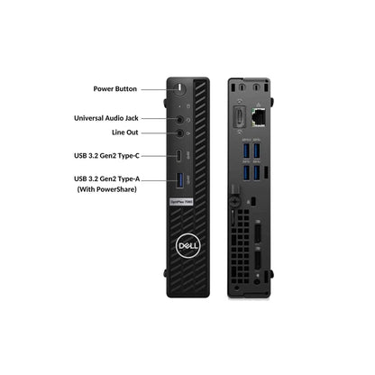 Dell OptiPlex 7080 Micro PC | Intel i7 10th Gen | 16GB RAM 256GB SSD | Windows 11 | Refurbished Micro PC Excellent