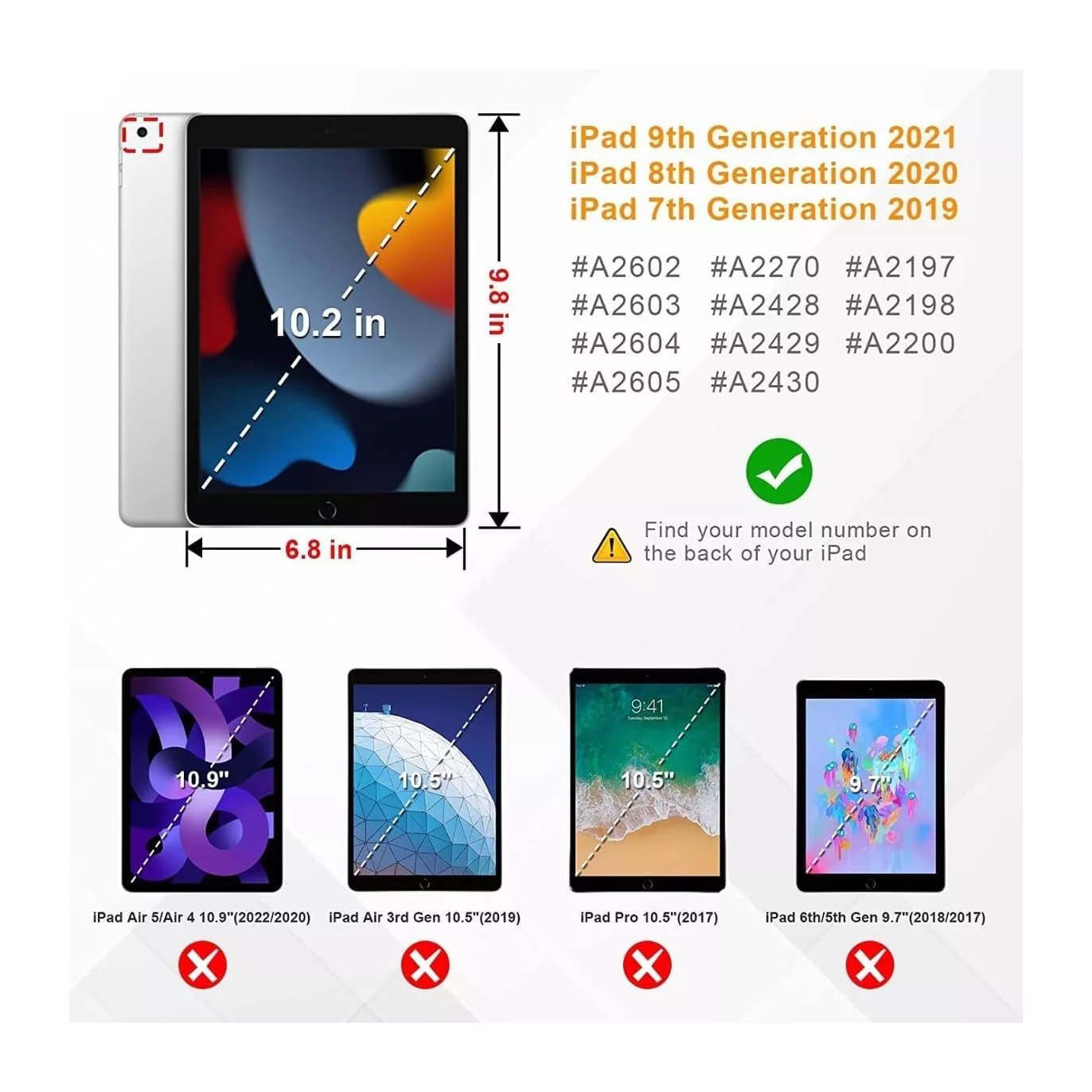 Paper Feel Screen Protector for iPad 9/8/7th Gen 10.2" (2021/2020/2019) Anti-Glare Matte PET Film for Drawing & Writing