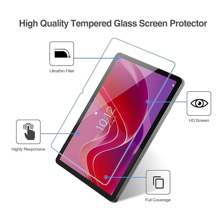 Screen Protector For Lenovo Tab M11/Tab K11 LTE 11" 2024/Idea Tab 11" 2025 TB330FU, Tempered Glass Film Guard