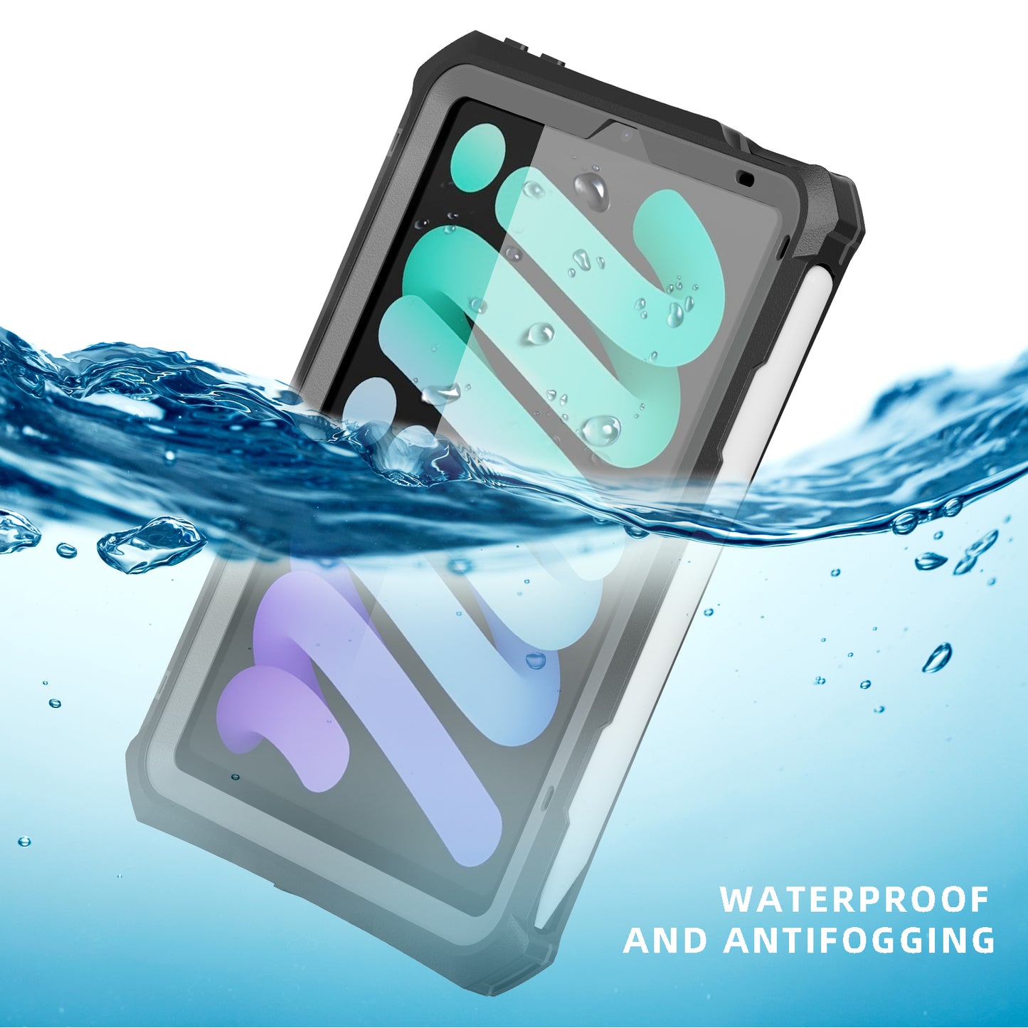 SHELLBOX Waterproof Shockproof Case for iPad mini 6 (2021) / mini 7 (2024)