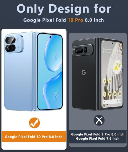 Magnetic Clear Case for Google Pixel 10 Pro Fold MagSafe Compatible Anti-Scratch Transparent Protective Cover