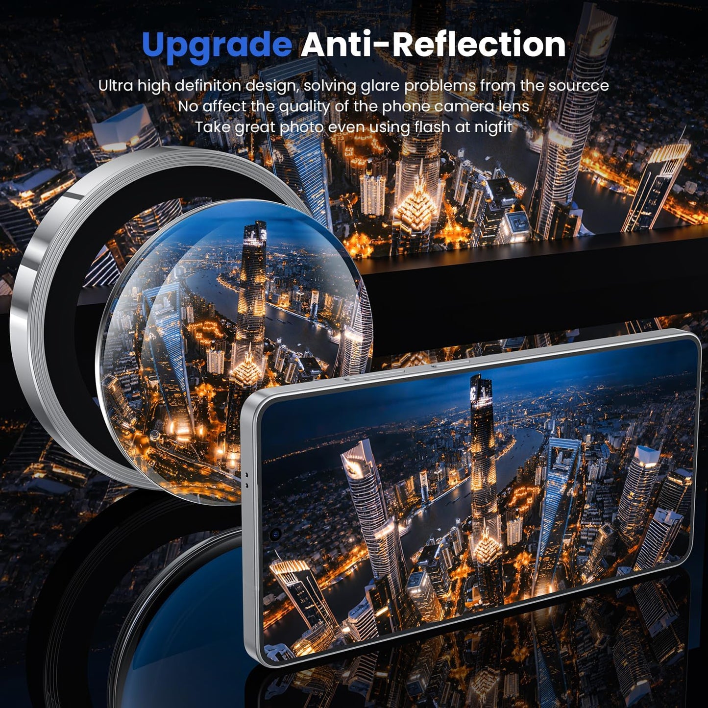 For Samsung Galaxy S26 Ultra Metal Camera Lens Glass Individual Eagle Protector Cover (Silver)