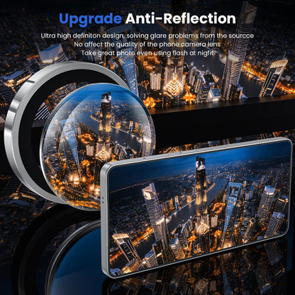 For Samsung Galaxy S26 Ultra Metal Camera Lens Glass Individual Eagle Protector Cover (Silver)