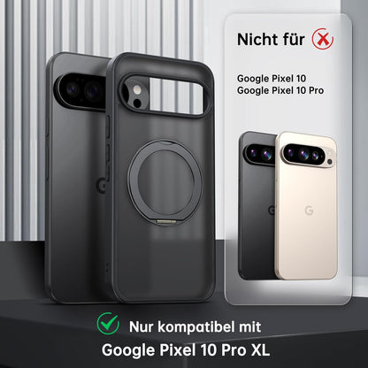 Matte Magnetic Case for Google Pixel 10 Pro XL Compatible with MagSafe Shockproof Phone Cover (Black)