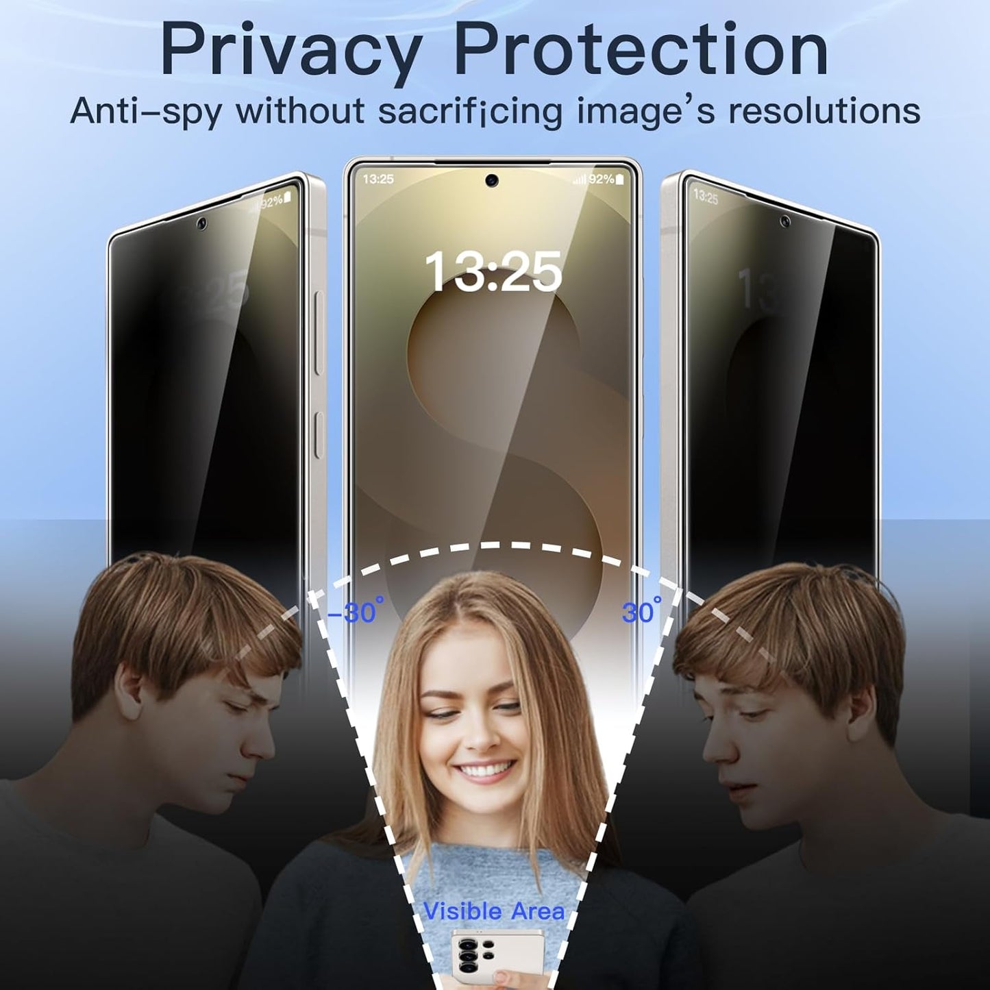 Tempered Glass For Samsung Galaxy S25 Ultra (6.9”) Privacy Premium 9H HD Screen Protector
